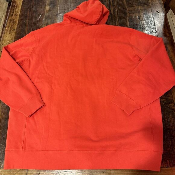 Polo Ralph Lauren Orange Thermal Hood Zip Up Hoodie Big Tall - Picture 3 of 3